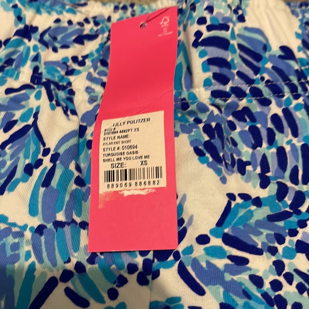 Lily Pulitzer Shell Patterned Comfy Shorts. Blue,… - image 2